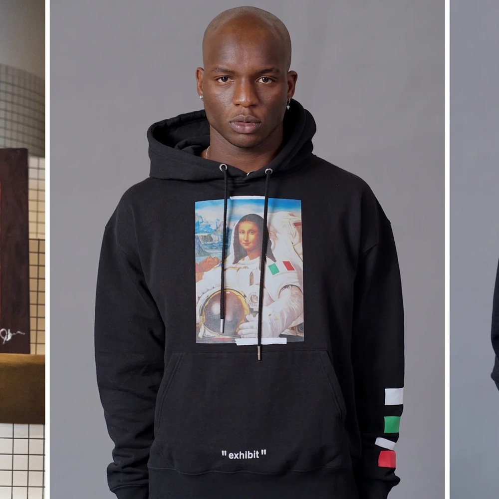Exhibit Black Graphic Hoodie